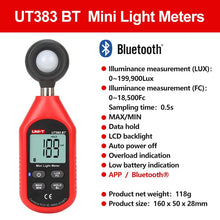 UNI-T UT383BT Bluetooth Mini Lux Light Meter - view 2