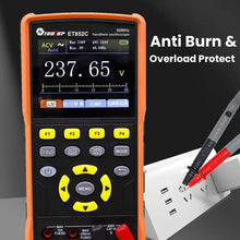 TOOLTOP 3IN1 2 Channel Digital Oscilloscope Multimeter Signal Generator 50MHz Portable Oscilloscope Lab DIY Automotive Tools