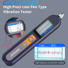 Pen Type Vibration Meter Measures PEAK/RMS/P-P Handheld Vibrometer with Waveform&Spectrum Display for Predictive Maintenance