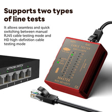 Multifunctional Network Cable Tester HDMI Compatible RJ45 8P8C LAN POE Anti-Burn RJ11 Telephone Line Test Tool Network Repair