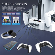 PS5 Slim/Pro Cooling Stand & Dual Controller Charging Station