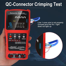 ET628PRO Network Cable Tester with PoE, VFL & Multimeter – product view 2