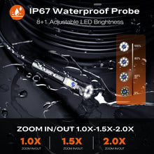 Borescope Dual Lens Endoscope with Light 4.3