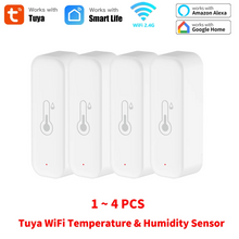 Tuya WiFi Temperature and Humidity Sensor For Smart Home Thermometer Hygrometer APP Remote Control Work with Yandex Alexa