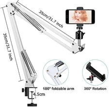 Overhead Articulating Phone & Webcam Desk Mount Arm - 4