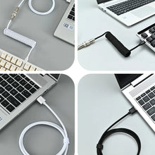 USB-C Coiled Aviator Cable for Mechanical Keyboards – Black — image 4