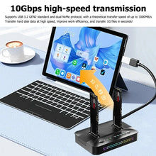 M.2 NVMe/SATA Case Dual-Bay Hard Drive Docking Station Offline Clone Hard Disk M.2 SSD Duplicator USB GEN2 SSD Adapter Enclosure