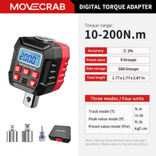 MoveCrab Digital Torque Adapter Kit 1/2