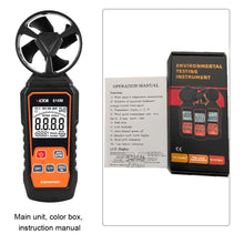 VICTOR Digital Anemometer High Precision LCD Backlight Display with Wind Speed & Temperature Measurement Wind Speed Meter