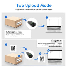 TD-W7 Mini Bluetooth & 2.4G 1D/2D Barcode Scanner — image 4
