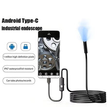 7.0MM TYPE-C Endoscope Camera IP67 Waterproof 6 LEDs Adjustable USB Android Inspection Borescope Cameras for Phone PC