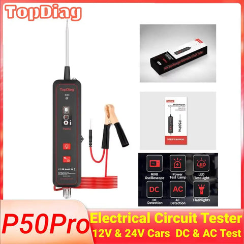 TopDiag P50 Pro 12/24 V Circuit Tester & Oscilloscope – image 1