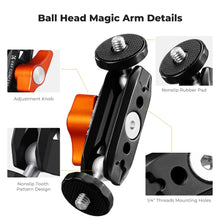 K&F Concept Dual-Ball Magic Arm with 1/4-Inch Mount — image 4