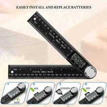 HOMEFISH 2 in 1 Digital Angle Detector Scale Suitable for Woodworking Measurement Tools High Accuracy Mutifunction Tools