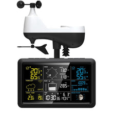 Wifi Tuya Weather Station Hygrometer Thermometer Auto Calendar Alarm Clock UV Wind Rainfall Gauge Forecast Sensor