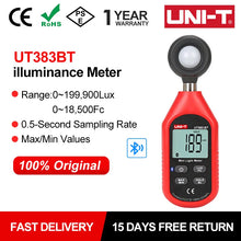 UNI-T UT383BT Bluetooth Digital Lux Meter – image 1