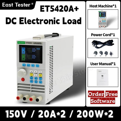 ET5420A Plus Programmable DC Electronic Load — image 1