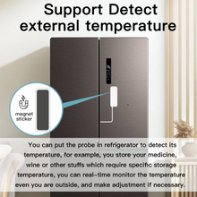 TUYA WiFi Temperature Humidity Sensor Smart Home Indoor Hygrometer Thermometer Support Remote Monitoring with External Probe