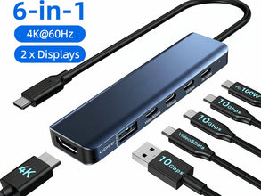 USB-C dual monitor dock alternate view