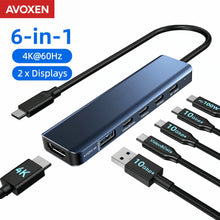 USB-C dual monitor HDMI DisplayPort docking station