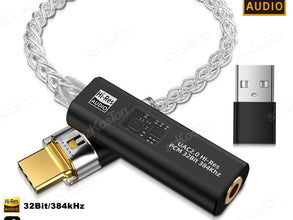 USB-C DAC headphone amplifier alternate view