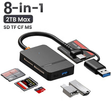 USB-C 8-in-1 multi card reader