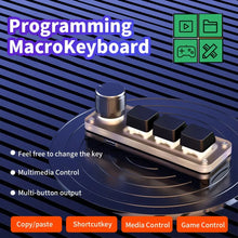 3-key rotary knob USB macro pad