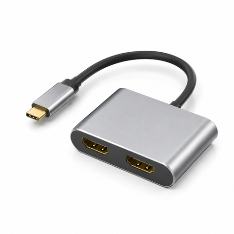USB-C to Dual HDMI Display Adapter – 4K Support