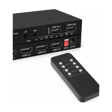 4K HDMI Matrix Switch remote control and output detail