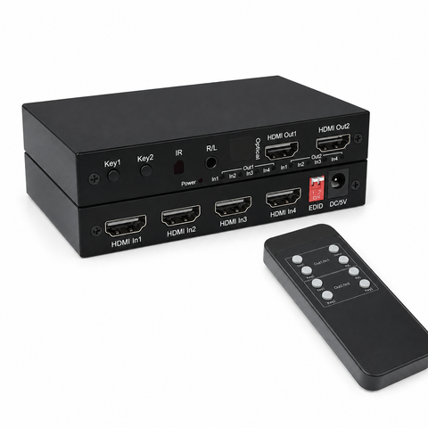 4K HDMI Matrix Switch – 4 Input / 2 Output