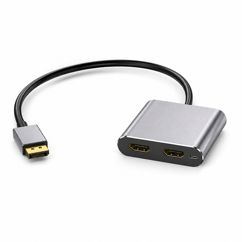 DisplayPort to dual HDMI MST adapter