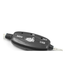LEKATO 2m USB MIDI Interface Cable In/Out on clean background
