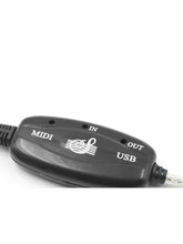 LEKATO 2m USB MIDI Interface Cable In/Out portrait detail