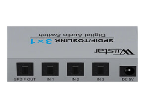 3-Port Toslink Optical Audio Switch with Remote landscape detail