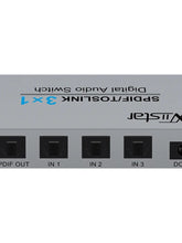 3-Port Toslink Optical Audio Switch with Remote portrait detail