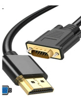 1080p HDMI to VGA Adapter Cable with Audio 1.8m portrait detail