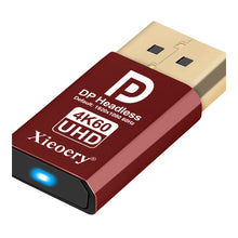 4K 60Hz DisplayPort Dummy Plug EDID Emulator on clean background