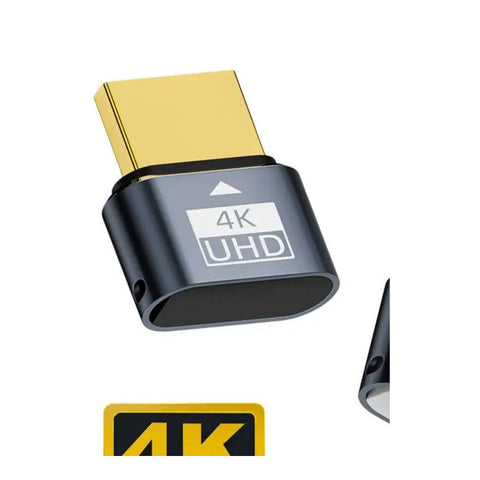 4K 60Hz HDMI Dummy Plug Headless Display Emulator on clean background