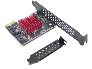 2-Port SATA III PCIe Controller Card 6Gbps landscape detail