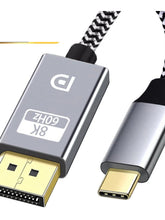 USB-C to DisplayPort 1.4 Cable 8K 2m portrait detail