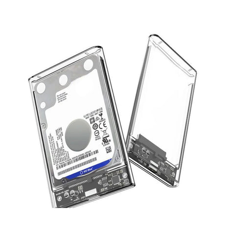 USB-C 2.5-Inch SATA SSD Enclosure 5Gbps on clean background
