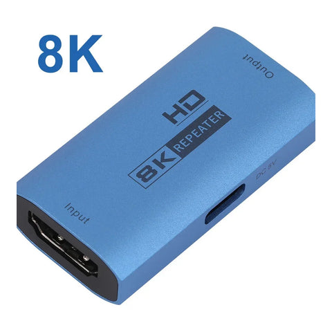 8K 60Hz HDMI 2.1 Inline Signal Repeater on clean background