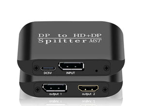 USB-C to Dual DisplayPort MST Adapter landscape detail