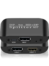 USB-C to Dual DisplayPort MST Adapter portrait detail