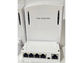 Outdoor PoE Extender 1 Input to 4 Outputs IP66 landscape detail