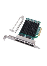 4-Port 2.5GbE PCIe Network Card – RTL8125BG – portrait product view
