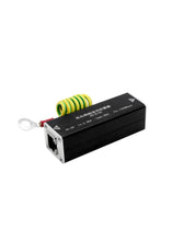 100Mbps RJ45 PoE Surge Protector with Earth Lead – portrait product view