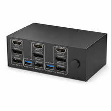 Triple-monitor KVM selector control