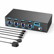 4-computer 8K HDMI 2.1 USB 3.0 KVM switch