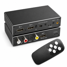 2-input HDMI switch with ARC audio extractor